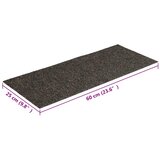  Prostirke za stepenice samoljepljive 15 kom 60x25 cm antracit pravokutne | shoptok.hr