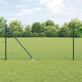 vidaXL Set Ogradnih Stupova Set od 2 Zelena Čelik s Prahom 10 x 1 m | shoptok.hr
