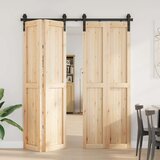  za klizna vrata 183 cm čelični crni | shoptok.hr