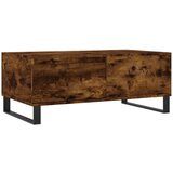 Maison Chic Klubska mizica - kavna mizica - Nizka mizica dimljeni hrast 90x50x36,5 cm inženirski les, (21754313) Cene
