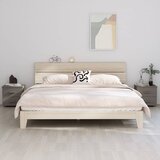 vidaXL Nočna omarica 2 kosa svetlo siva 40x35x44,5 cm trdna borovina Cene