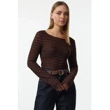 TRENDYOLMILLA ženska bluza Twoaw25Bz00207, braon-braon | Eponuda.com