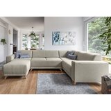 Miuform Bež raztegljiva/s prostorom za shranjevanje kotna sedežna garnitura (desni kot/v obliki črke "U") Classy Sophie – | Shoptok.si