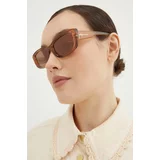 Michael Kors Sončna očala ASHEVILLE ženska, rjava barva, 0MK2210U