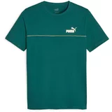 Puma Tehnička sportska majica 'ESS+' bež / zelena / bijela