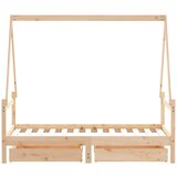  Okvir za dječji krevet s ladicama 80x160 cm od masivne borovine | Eponuda.ba