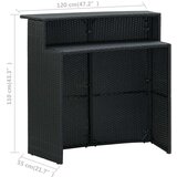  5-dijelni vrtni barski set s jastucima crni | shoptok.hr