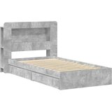  Okvir kreveta s pohranom s ladicama Betonska siva 90 x 190 cm | Eponuda.ba