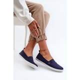 EVENTO Women's Navy Slip-On Canvas Sneakers Adrancia | shoptok.hr