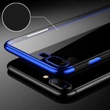 Nillkin elegance tanek silikonski ovitek za samsung galaxy A10 A105 - prozoren z modrim robom | Shoptok.si