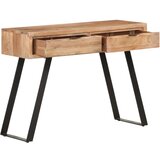 Maison Chic konzolna miza - miza ob steni 100x35x76 cm akacijev les z naravnimi robovi, (21786585) u