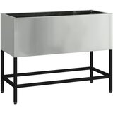vidaXL Povišan vrtnarijski gred 60x26x45 cm Galvanizirano jeklo, (22010767) | Shoptok.si