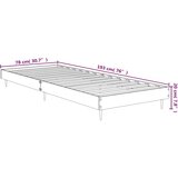  Okvir kreveta bez madraca smeđa boja hrasta 75x190 cm drveni | shoptok.hr
