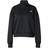 New Balance Sportska sweater majica crna / bijela