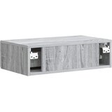 Stolna montirana na zid Siva sonoma 59 x 34,5 x 17 cm | shoptok.hr