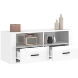 TV omarica visok sijaj bela 100x35x40 cm inženirski les, (20734804) | Shoptok.si