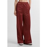 Urban Classics Women's trousers with creases on the sides in dark rust color Cene