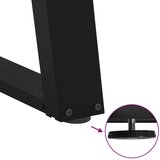 vidaXL noge jedilne mize v obliki črke u 2 kos črna 80x(72-73)cm jeklo | Shoptok.si