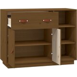  Komoda smeđa boja meda 98,5x40x75 cm od masivne borovine | shoptok.hr