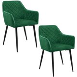 AKORD 2x STOL SJ.082 STEKLENO ZELENA, (21703335) Cene