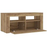 vidaXL TV ormarić LED boja hrasta 90x35x40 cm konstruirano drvo | shoptok.hr