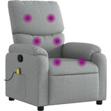 vidaXL Masažni fotelj svetlo sivo blago, (20923831) | Shoptok.si