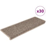  Samoljepljivi otirači za stepenice 30 kom 65x21x4 cm tamnobež | shoptok.hr