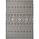 Furnova Zunanja preproga ploščato tkanje 120x170 cm črne črte, (21930820) | Shoptok.si