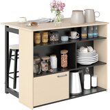 HOMCOM komplet barske mize iverna plošča 116D x 70Š x 89,5V cm Črn+Hrast, (5000242450) Cene