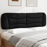vidaXL Vzglavna stranica črna 180 cm blago Cene