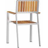  Vrtna stolica 8 pcs Smeđa 56 x 54,5 x 87 cm Čvrsto teak drvo | shoptok.hr