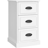 Maison Chic Nočna omarica - Nočna miza bela 39x39x67 cm inženirski les, (21687002) | Shoptok.si