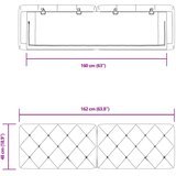  Jastuk za uzglavlje svjetlosivi 160 cm baršunasti | shoptok.hr
