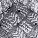  Modularni kauč Prugasti 2 pcs Siva 70 x 70 x 54 cm tkanina | shoptok.hr