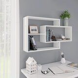  Zidne police bijele 104 x 20 x 58,5 cm konstruirano drvo | shoptok.hr