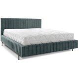 ELTAP Petrolej zeleni tapecirani bračni krevet s prostorom za odlaganje s podnicom 180x200 cm Plissa – | shoptok.hr