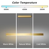  Brilagi - LED luster na sajli SLEEKLINE LED/40W/230V 3000/4500/6000K zlatna | Eponuda.com