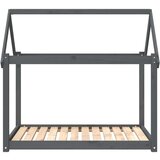  Krevet za pse sivi 111x80x100 cm od masivne borovine | shoptok.hr