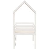 vidaXL visoki krevet s krovom bijeli 80 x 200 cm od masivne borovine | shoptok.hr