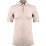 Kjus Womens Ally Cooling Polo SS Blush Pink Melange 36