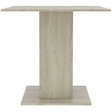  Blagovaonski stol bijeli i boja hrasta 80x80x75 cm od iverice | shoptok.hr