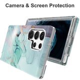 INORCO Za Samsung Galaxy S23 Ultra GW18 IMD marmorni vzorec hrbtni pokrov PC+TPU ovitek za mobilni telefon, odporen proti udarcem, (22033324) | Shoptok.si