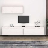 TV omarica 3 kosi bela trdna borovina, (20730043) Cene