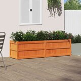  Vrtno cvetlično korito voščeno rjavo 180x50x50cm trdna borovina | Shoptok.si