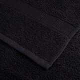 vidaXL Premium brisače 10 kosov črna 50x100 cm 600 g/m2 100 % bombaž | Shoptok.si