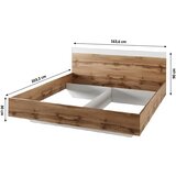 Kondela Zakonska postelja, 160 x 200, votan hrast/bela, GABRIELA | Shoptok.si