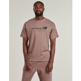 New Balance LINEAR GRAPHIC T-SHIRT Smeđa | shoptok.hr