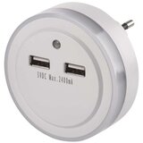  Nočna lučka 3 LED 230V, 2× USB Cene