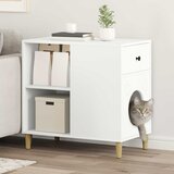  Mačja Kuća Bijelo 72 x 42.5 x 70 cm Konstruirano drvo | shoptok.hr