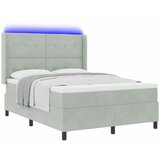 s opruga kutije Svijetlo siva 160 x 200 cm Baršun | shoptok.hr